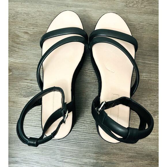 Avec Les Filles Sandals Black. Chunky platform ankle strap. - Picture 7 of 8